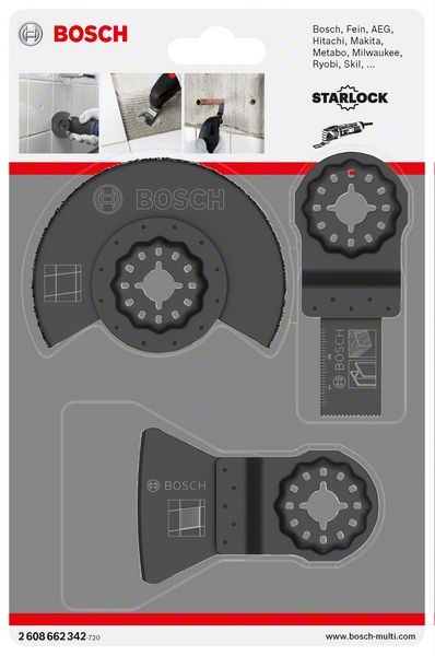 Bosch Fliesen-Set, 3-teilig Oszillieren | CBdirekt Profi-Shop für Werkzeug  / Sanitär / Garten