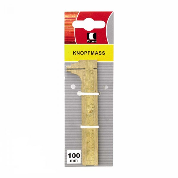CIRCUM KNOPFMASS MESSING 100MM SB