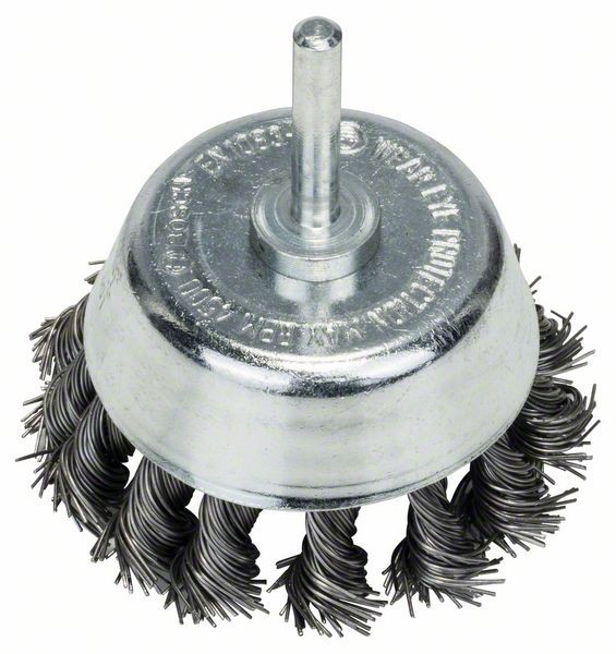 BOSCH TOPFBÜRSTE, STAHL, GEZOPFTER DRAHT, 0,5 MM, 65 MM, 4500 U/ MIN
