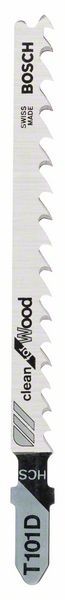 BOSCH STICHSÄGEBLATT T 101 D, CLEAN FOR WOOD, 5ER-PACK