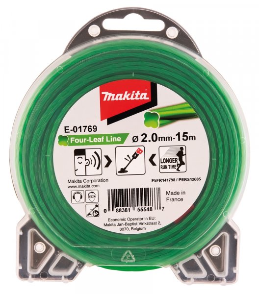Makita Mähfaden Four Leaf 2,0mm x 15m E-01769