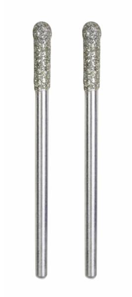 PROXXON Diamant-beschichtete Schleifstifte, Kugel Ø 3,2 mm, 2 Stück 28234 Glasbohrer Steinbohrer