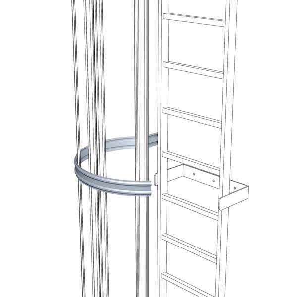 Zarges 3/4-Rückenschutzbügel 700mm ALU 42287