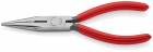 KNIPEX 25 01 160 SB Flachrundzange mit Schneide (Radiozange) 160 mm schwarz atramentiert mit Kunstst MPN: 25 01 160 SB