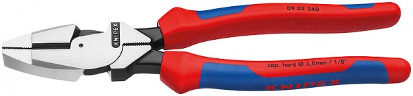 KNIPEX Kabelzange "Linemans Pliers" mit Mehrkomponenten-Hüllen 240 mm 0902240