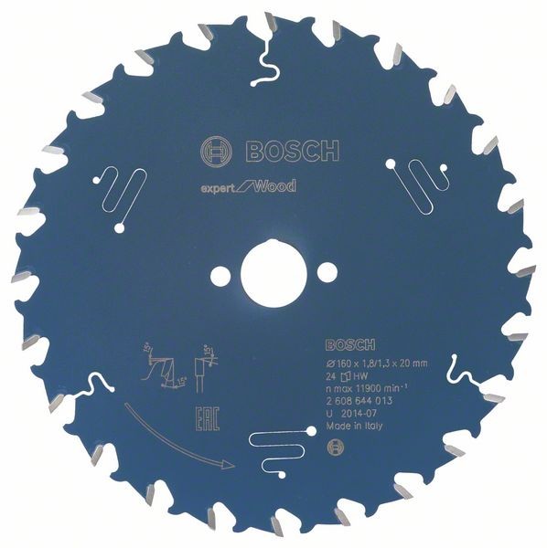 BOSCH KREISSÄGEBLATT EXPERT FOR WOOD, 160 X 20 X 1,8 MM, 24