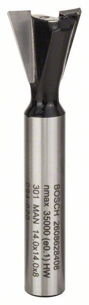 BOSCH ZINKENFRÄSER, 8 MM, D1 14 MM, L 14 MM, G 55 MM, 15°