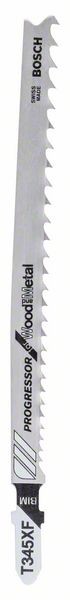 BOSCH STICHSÄGEBLATT T 345 XF, PROGRESSOR FOR WOOD AND METAL, 25ER-PACK