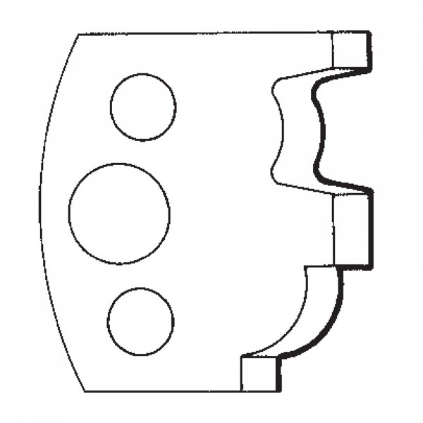 scheppach Profilmesser Paar 63207726 ID.-NR. 100 129 026 wie Leitz 026126