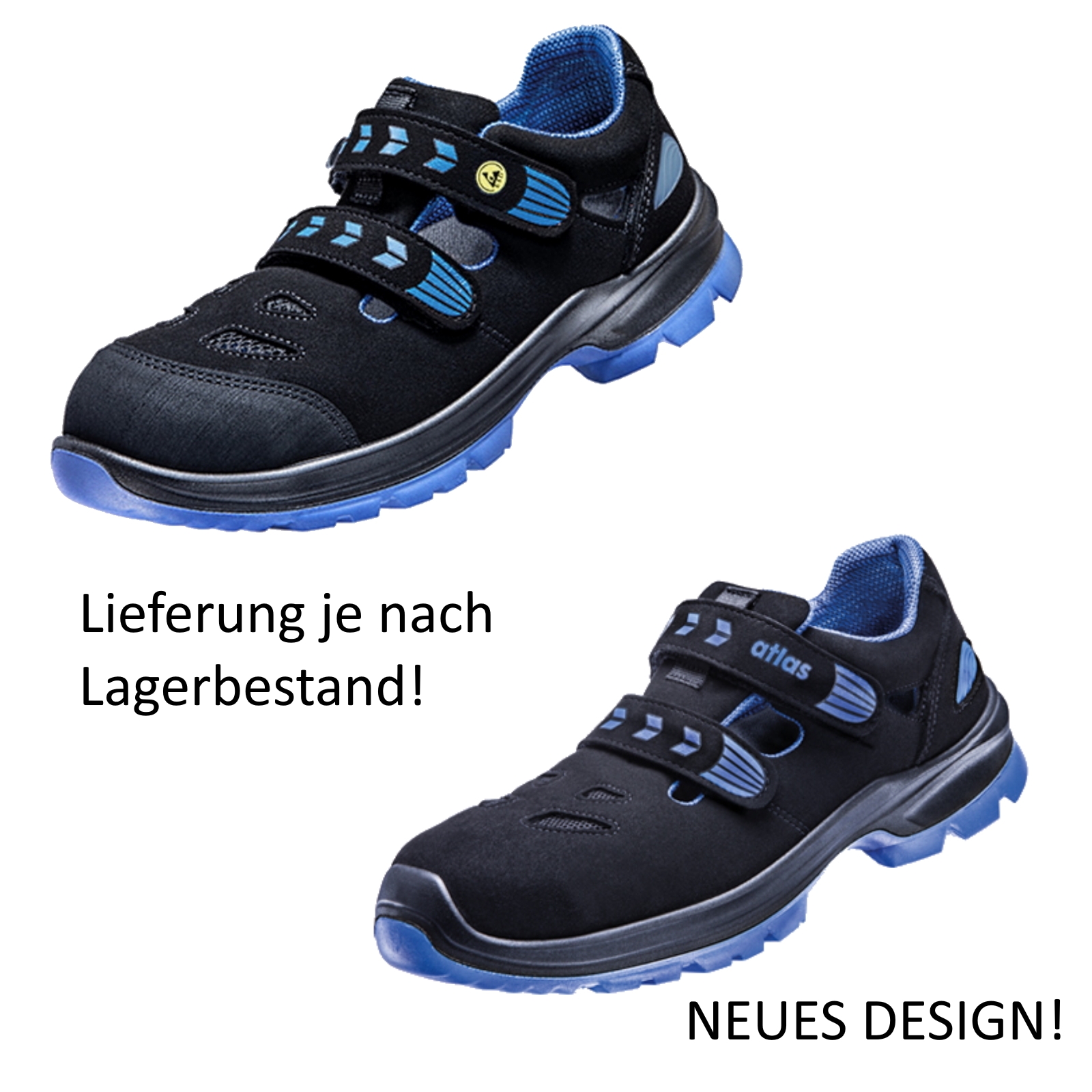 ATLAS SL 46 BLUE | ISO für Sanitär S1 Schuhe Werkzeug / / CBdirekt ESD Garten Profi-Shop EN 20345 | 