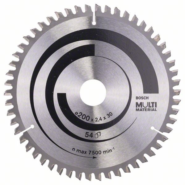 BOSCH KREISSÄGEBLATT MULTI MATERIAL, 200 X 30 X 2,4 MM, 54