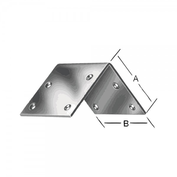 Breitwinkel 30 x 30 mm Edelstahl