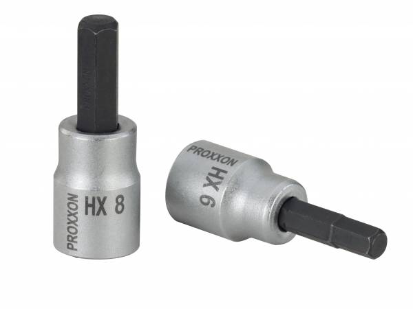 PROXXON 3/8" Innensechskanteinsatz HX 4 - 11 mm, 50 mm lang verschiedene Varianten