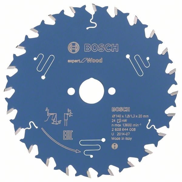 BOSCH KREISSÄGEBLATT EXPERT FOR WOOD, 140 X 20 X 1,8 MM, 24