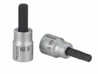 PROXXON 3/8" Innensechskanteinsatz HX 4 - 11 mm, 50 mm lang verschiedene Varianten PROXXON 3/8" Innensechskanteinsatz HX 4 - 11 mm, 50 mm lang verschiedene Varianten