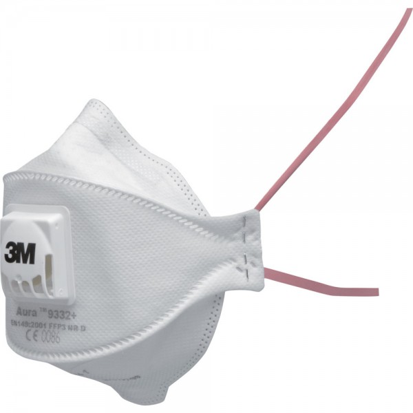 10x Feinstaubmaske 9332 FFP3 mit Ventil 3M