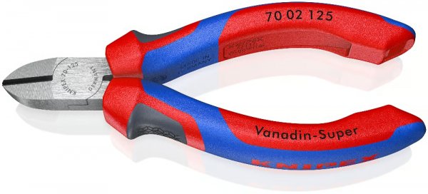 KNIPEX 70 02 125 SB Seitenschneider 125 mm schwarz atramentiert
