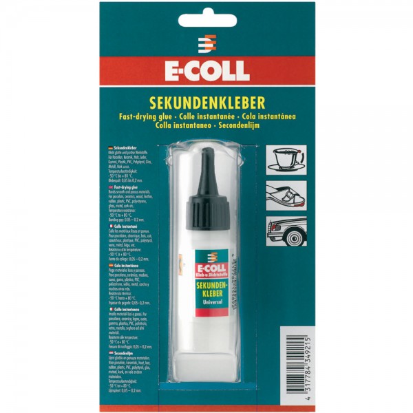 EU Sekundenkleber 20g E-COLL