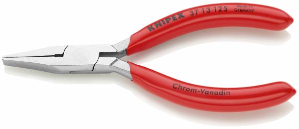 KNIPEX 37 13 125 Greifzange für Feinmechanik 125 mm verchromt mit Kunststoff überzogen