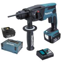 Makita Akku-Bohrhammer 14,4V DHR162RMJ + 2x Akku 4,0 Ah + Makpac Makita Akku-Bohrhammer 14,4V DHR162RMJ + 2x Akku 4,0 Ah + Makpac