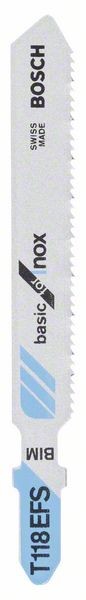 BOSCH STICHSÄGEBLATT T 118 EFS, BASIC FOR INOX, 5ER-PACK