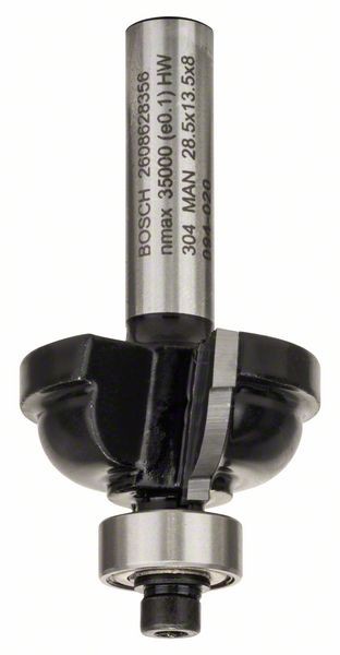 BOSCH PROFILFRÄSER F 8 MM, R1 6,3 MM, D 28,5 MM, L 13,2 MM, G 54 MM