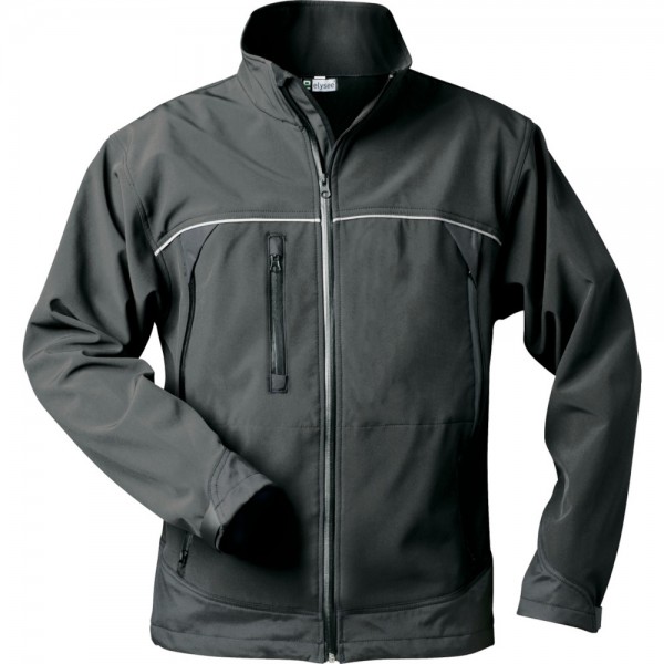 Jacke Alpha, Softshell, schwarz