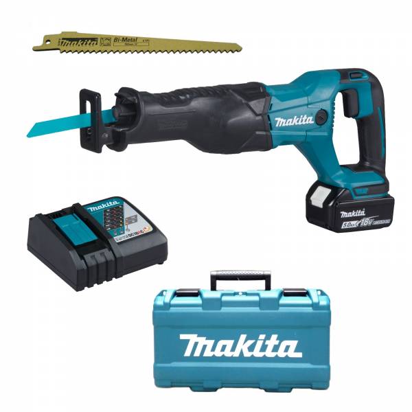 Makita Akku-Reciprosäge 18V DJR186RT 5,0Ah Akku Ladegerät im Koffer