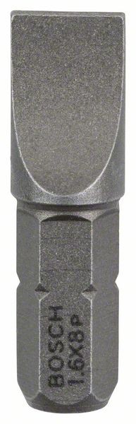 BOSCH SCHRAUBERBIT EXTRA-HART, S 1,6 X 8,0, 25 MM, 3ER-PACK