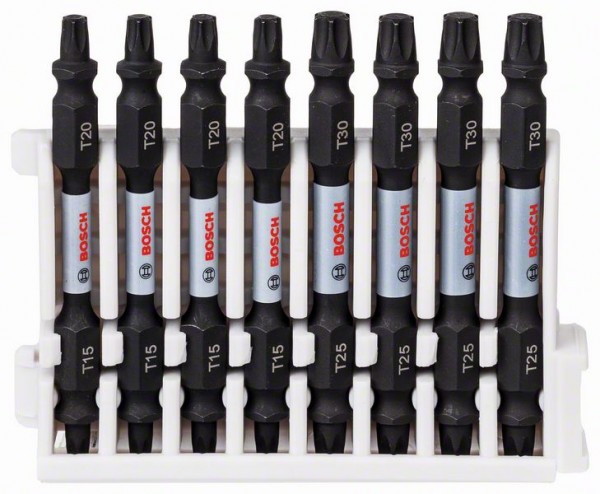 BOSCH DOPPELKLINGENBIT-SET IMPACT CONTROL, 8-TEILIG, T15-20 / T25-30, 65 MM 2608522343
