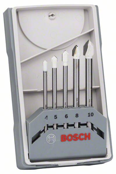 Bosch Fliesenbohrer-Set CYL-9 Ceramic, 5-teilig, 4 - 10 mm