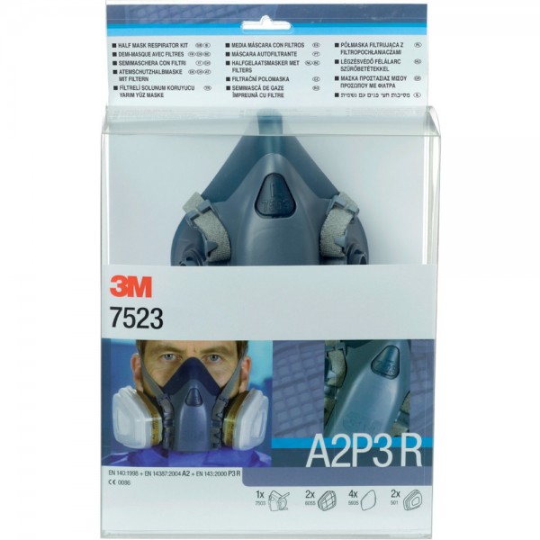 Maskenset 7523M incl. Maske 7502, Filter A2P3R