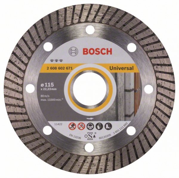 BOSCH DIAMANTTRENNSCHEIBE BEST FOR UNIVERSAL TURBO, 115 X 22,23 X 2,2 X 12 MM