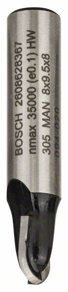 BOSCH HOHLKEHLFRÄSER, 8 MM, R1 4 MM, D 8 MM, L 9,2 MM, G 40 MM