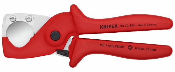 KNIPEX 90 20 185 Rohrschneider für Schläuche und Schutzrohre 185 mm aus zähem, glasfaserverstärktem