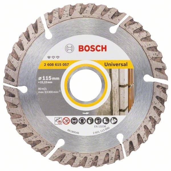 BOSCH Diamanttrennscheibe Standard for Universal, 115x22,23 mm 2608615057