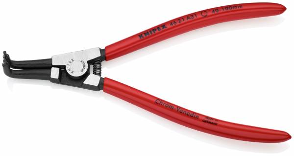 KNIPEX 46 21 A31 SB Sicherungsringzange für Außenringe auf Wellen 200 mm schwarz atramentiert mit Ku
