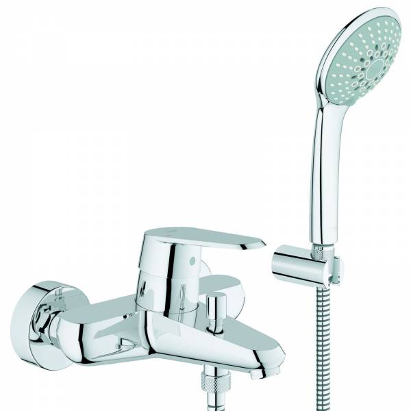 GROHE Wannenbatterie Eurodisc C 33395 Wandmont. Euphoria Brausegarnitur chrom