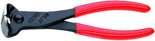 KNIPEX 68 01 180 SB Vornschneider 180 mm schwarz atramentiert mit Kunststoff überzogen poliert