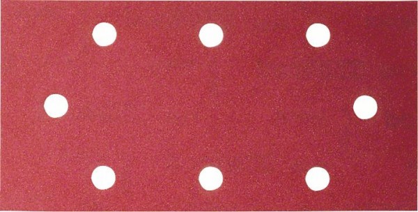 BOSCH SCHLEIFBLATT C430, 10ER-PACK, 8 LÖCHER, 93 X 186 MM, 2X40, 3X80, 3X120, 2X180