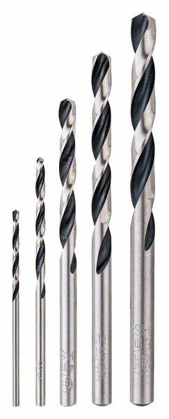Bosch Metallspiralbohrer-HSS-Set PointTeQ, DIN 338, 5-teilig