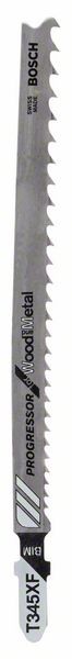 BOSCH STICHSÄGEBLATT T 345 XF, PROGRESSOR FOR WOOD AND METAL, 5ER-PACK