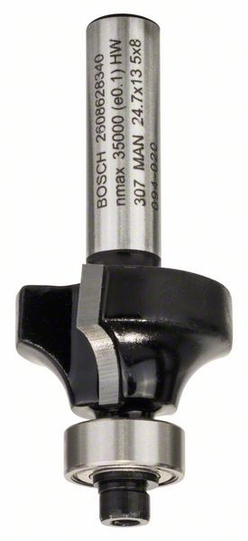 BOSCH ABRUNDFRÄSER 8 MM, R1 6 MM, L 13,2 MM, G 53 MM