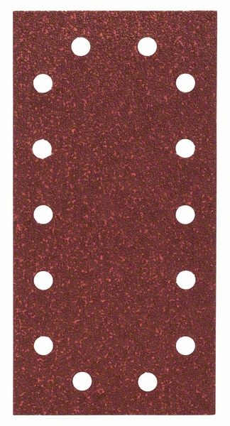BOSCH SCHLEIFBLATT-SET EXPERT FOR WOOD, 14 LÖCHER, KLETT, 115 X 230 MM, 40, 10er Pack