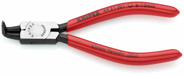 KNIPEX 44 21 J01 SB Sicherungsringzange für Innenringe in Bohrungen 130 mm schwarz atramentiert mit