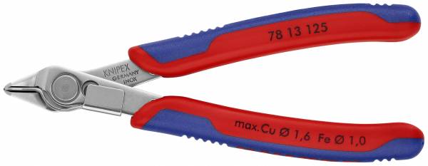 KNIPEX 78 13 125 Electronic Super Knips® 125 mm mit Mehrkomponenten-Hüllen poliert