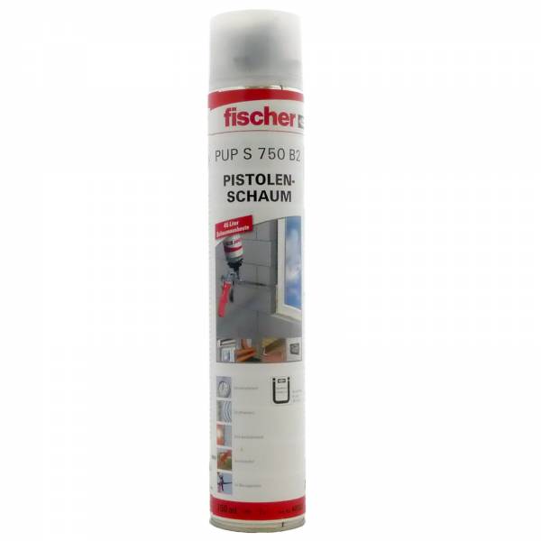 fischer 1K Pistolenschaum PUP S 750 B2 Montageschaum 750ml Bauschaum PU-Schaum