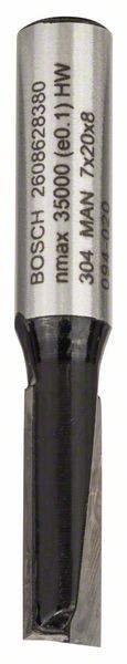 BOSCH NUTFRÄSER, 8 MM, D1 7 MM, L 20 MM, G 51 MM