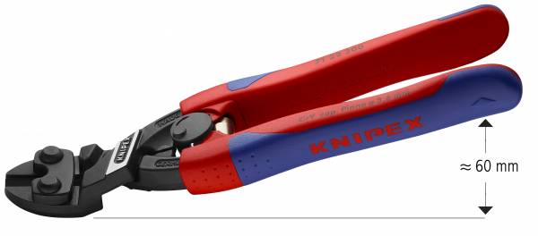 KNIPEX 71 22 200 SB CoBolt® Kompakt-Bolzenschneider 200 mm schwarz atramentiert mit schlanken Mehrk
