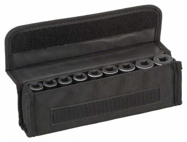 BOSCH STECKSCHLÜSSELEINSÄTZE-SET, 9-TEILIG , 63 MM, 7 - 19
